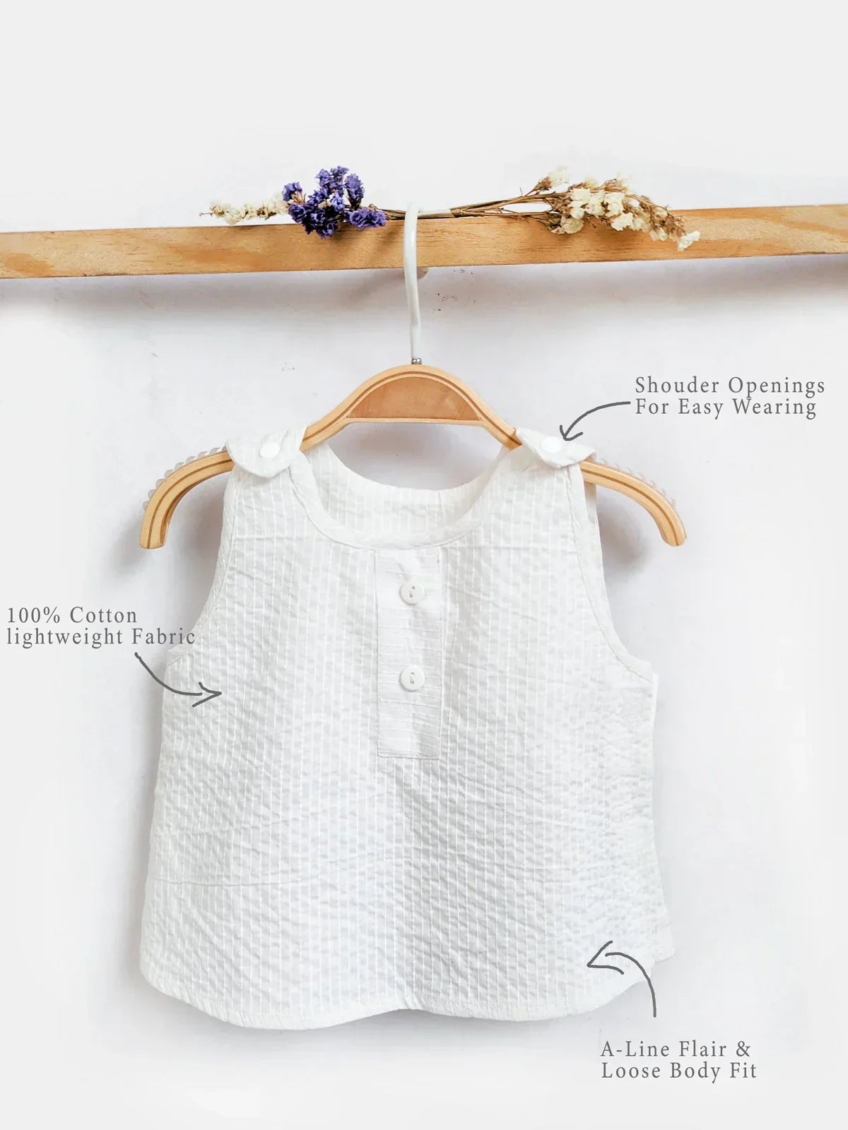 Pure White Unisex Snap Jabla